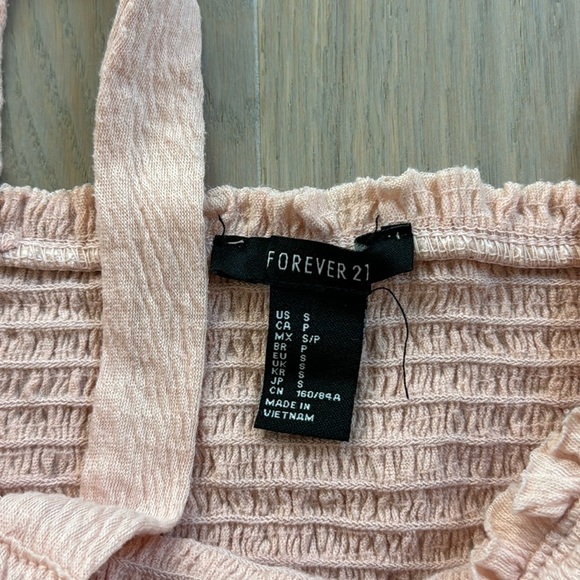 Forever 21 Light Pink Cropped Tank Small - Picture 2 of 3